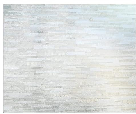 DUANSIYU Milchglasfolie Sichtschutzfolie for Fenster, Milchglas-Fensterfolie, Glastürfolie ohne Kleber, Sonnenschutz, lichtdurchlässige Fensterfolie Fensterfolie Blickdicht Von Aussen(45x100 cm)