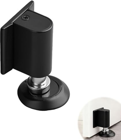 Türstopper Magnetisch-Türstopper Boden Magnetischer Türschließer, Unterstützung für Selbstklebende/Schraubende Doppelbefestigung, Türschließer für Boden, Wandschutz