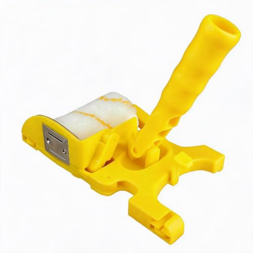 GarveeMore Outil multifonction coupe-bordure peinture – Rouleau brosse à peindre – Finition précise – Brosse amovible, idéal murs, plafonds et angles – Set poignée longue – Variante : Long handle set