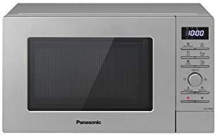 Panasonic NN-J19KSMEPG Forno Microonde e Grill con Piatto Rotante, 20 Litri, Acciaio Inox, 800 W, Grill 1000 W, 9 Programmi Automatici, Argento
