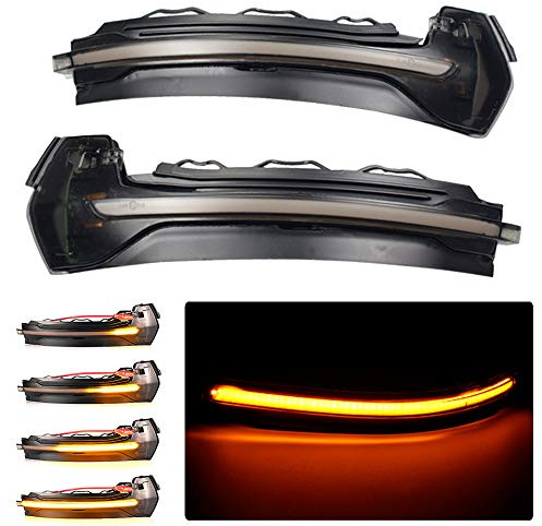 Dynamic Sequential LED Side Mirror Turn Signal Light Indicator Blinker For A3 8V S3 RS3 2013-2020 (Yellow)