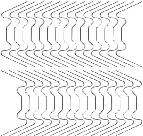 WangCang 120 mollette per serra, in acciaio inox, dimensioni 85 x 30 mm, clip a molla in vetro, clip in filo metallico, per fissaggio serre (120)