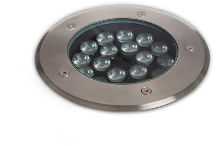LEDKIA LIGHTING Aussen LED Bodeneinbauleuchte 18W Solid Inox 3000K Warmweiß