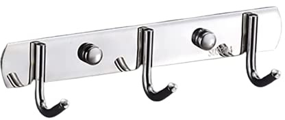 Appendiabiti da Parete, Ganci Attaccapanni in Acciaio Inox da Muro Moderno Appendiabiti, Ganci Adesivi Bagno Cucina, Ganci per Accappatoio Bagno, Porta Asciugamani Bagno Adesivo, Appendino(3 ganci)