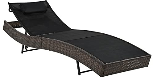 Yolola sonnenliege Liegestuhl Gartenliege verstellbar Gartenliege Strandliege Relaxliege Saunaliege Gartenmöbel Liege LiegestuhlRattanliege Poly Rattan