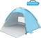 Beach Tent for 2-3 Person with UPF 50+ UV Protection, Lightweight Beach Sun Shelter Tent, Portable Easy Setup Family Event Shelter Shade Tent for Beach, Camping, Fishing, Picnic