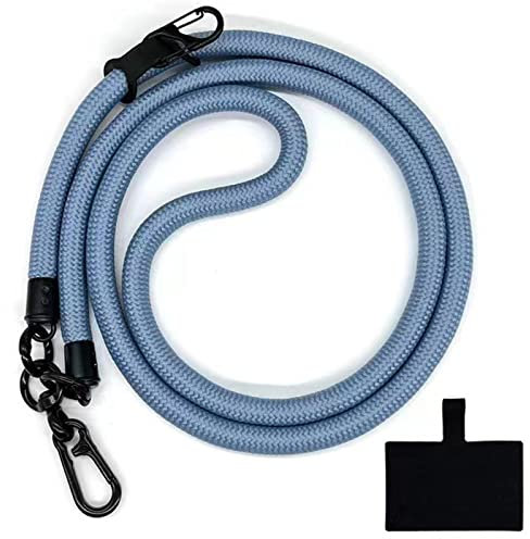 HIRANE Thick Rope Cell Phone Lanyard Spacer, Anti Theft Phone Strap, Adjustable Crossbody Phone Strap, Universal Crossbody Patch Phone Lanyards, for All Smartphone (12)
