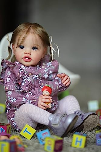 Zero pam 24 Zoll 60 cm Realistisch Reborn Mädchen Lebensecht Silikon Puppe Mit Braunem Haar Neugeborene Puppen Reborn Toddler Girl Weiche Vinyl BabyPuppen