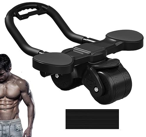 Bauchrollen mit Ellenbogenstütze | Automatisches Rebound Bauchrad | Ab Roller Workout Equipment für und Fitness | Ab Roller Fitness Rad