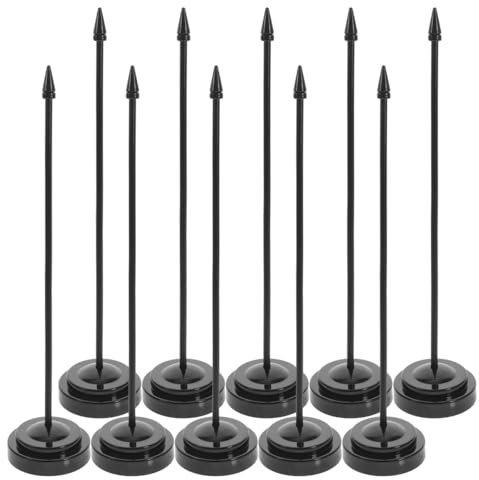 CIYODO Desktop Flag Holder Small Table Flag Stand with Stable Round Base for Office Desk and Meeting Room Display