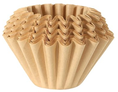 FSSTUD 100 Pcs Small Coffee Filter Papers Mini Basket Coffee Filters Single Cup Coffee Filters Natural Paper Coffee Filters Drip Coffee Makers Filters for Home Office