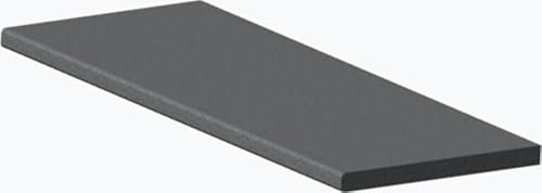 Rand 60 cm, Feinsteinzeug, Dicke 2 cm, Breite passgenau von 20 cm bis 29 cm (Anthrazitgrau, strukturiert, 20 cm)