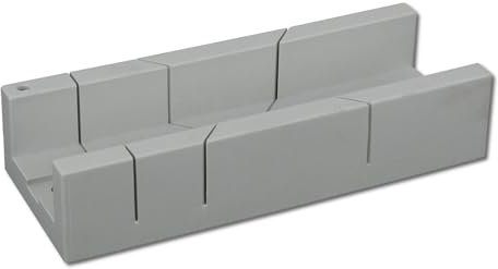 DEWEPRO Gehrungslade 300x115x65mm – Schneidlade aus robustem Kunststoff – Für gerade, 45°- und 90°-Winkelschnitte