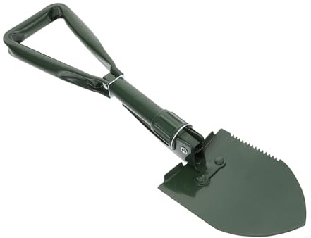 WHAMVOX Faltbare Gartenschaufel aus Edelstahl für Garten und Schnee Robust und Verformungsbeständig fürs Camping im Schnee und Outdoor Aktivitäten