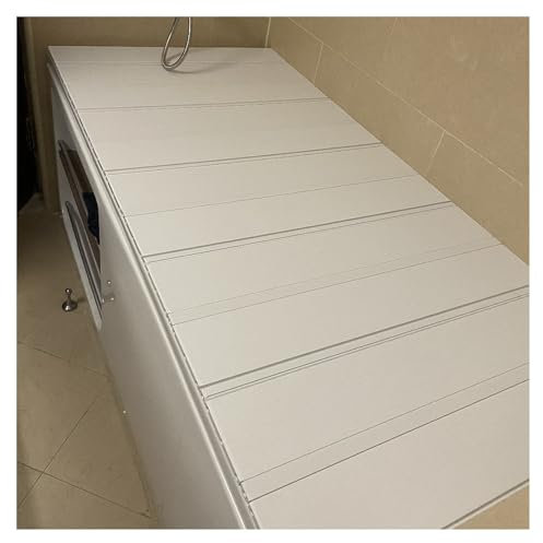 ShAzanz Bandeja Bañera Cubierta De Bañera Estante PVC Tapa Baño Bandejas for Bañera, Impermeable Bastidor Almacenamiento Cubierta A Prueba De Polvo, Teniendo 40kg Plegable(75x165x1.2cm)