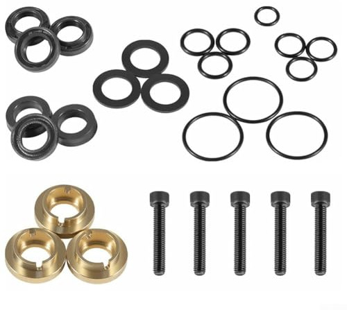 Kit de joints de pompe de nettoyeur haute pression avec clapet anti-retour compatible avec modèles 190595GS et 190711GS, comprend 27 pièces