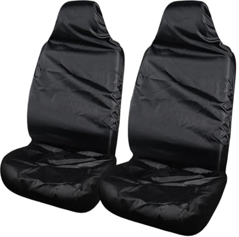 Protettore dei sedili per auto da 2 pezzi, seggiolino auto impermeabile in poliestere 2 coperture anteriori con sacchetto di stoccaggio riutilizzabili coperte automobilistiche universali per e cami