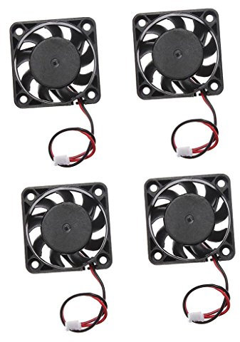 4pieces 12V 2Pin 40mm Mini 4 cm Fan Silent Computer Cooler Cooling Fan PC
