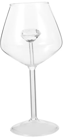 FUNOMOCYA Coppa da Cocktail con Strass Bicchiere Decorativo per Vino e Cocktail e Capacità per Feste e Matrimoni