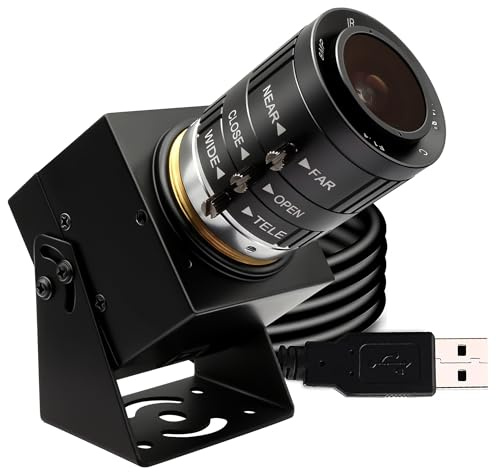 Svpro 1080P Caméra USB Starlight Low Light Webcam avec objectif zoom 3,6-10 mm, mise au point manuelle, vision automatique, industrielle, UVC Plug and Play pour ordinateur et ordinateur portable