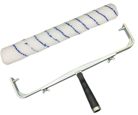 Carrttline 18inch Paint Roller Brush Paint Roller with Frame Aluminum Alloy Roller Frame Painting Handle Tool for Wall Decorative House Tool Support