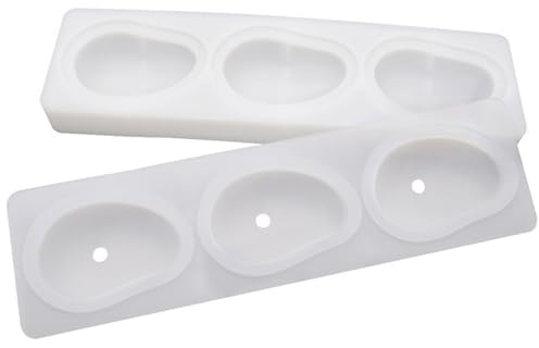 Stampo per mango a 3 cavità 3D realistico in silicone alimentare per dolci da forno, gelati, torte, mousse al cioccolato, stampi per mousse per torte