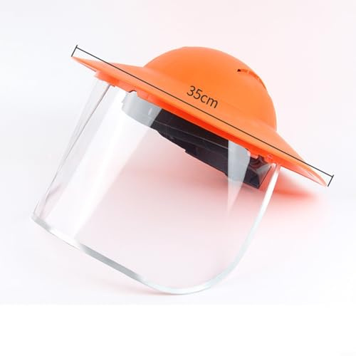 Scudo a rete, visiera di sicurezza regolabile, falciatura del prato, maschera di protezione per motosega (B)