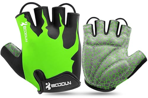 KONVINIT Fahrradhandschuhe Herren Sommer Halbfinger MTB Handschuhe,Radhandschuhe für Mountainbike/Rennrad,Fahrrad Handschuhe Freizeit Herren und Damen,Atmungsaktive rutschfeste Stoßdämpfung