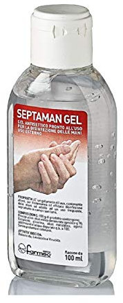 DISINFETTANTE GEL MANI SEPTAMAN 100 ml PER USO PROFESSIONALE