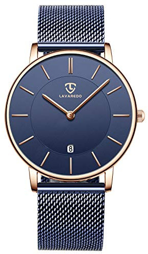 BEN NEVIS Herren Uhren Ultra Flach Schwarze Minimalistische Wasserdicht Analog Quarz Männer Armbanduhr Datumsanzeige Klassisch Moderne Uhr mit Edelstahl Armband