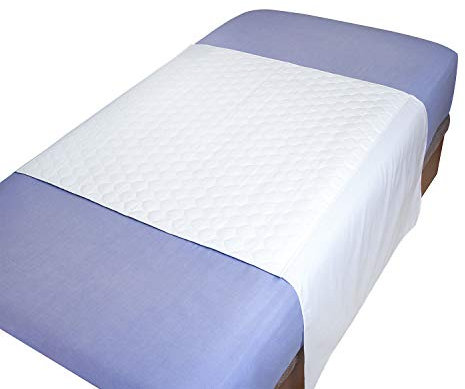 MIRTUX Empapador Protector de Cama Lavable, Impermeable y Muy Absorbente con 4 Capas. Medidas 85 x 90 cm y alas a Ambos Lados de 55cm. Fabricado Super Resistentes.