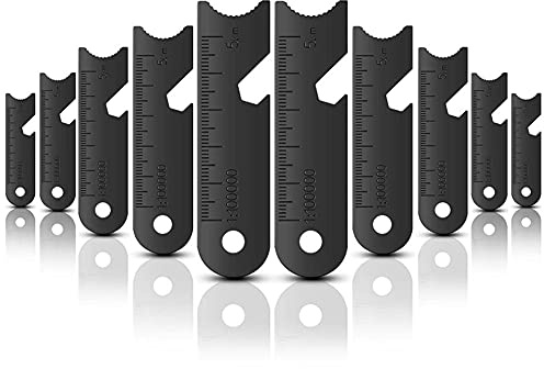 BesDirect 10Pcs Outdoor Flint Scraper Striker, Flint Fire Starter for Outdoor Camping Hiking Hunting Emergency Survival Essential Fire Starter Survival Kit