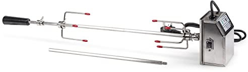Grillstream Universal Barbecue Rotisserie, Stainless Steel, Mains Powered to Fit Most Barbecues for Perfect Rotisserie Cooking