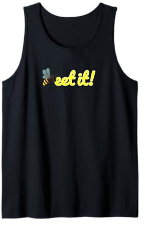 Beet It Funny Bee Tank Top