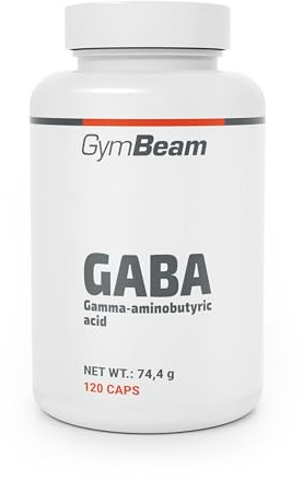 GymBeam GABA Kapseln - Hochdosierte Aminobuttersäure, 1000 mg pro Tagesdosis, für effektive Konzentration, Gedächtnis und Lernen, Pflege eines ruhigen Geistes, Entspannung und Schlaf (120 caps)