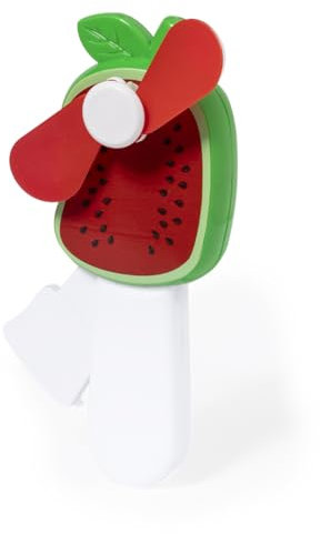 Begoon Ventilatore manuale per bambini, ventilatore a mano, design frutta, confezione da 2 (anguria)., BE8066
