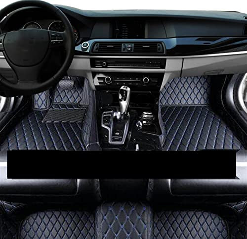 DZSLLOOI Auto Fußpolster Für Toyota Für Vios Für Belta Für Yaris Sedan Limo XP90 2008~2012 Automatten Autoteppich Teppiche Ledermatte wasserdichte Bodenauflage(LHD Black Blue)