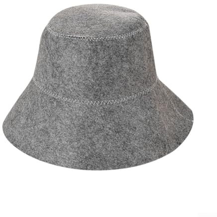 Felt Sauna Cap, Thicken Wool Felt Sauna Hat for Bath House Anti-Heat Head for PROTECTION Lightweight and Skin-Friendly(gray)
