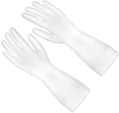 Didiseaon Reusable Dishwashing Gloves Household Gloves Heavy Duty Washing up Pvc Kitchen Washing Pattern Random