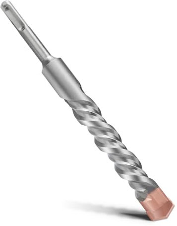MOXPIFY 25 x 210 mm SDS Plus trapano con doppia vite per trapano a percussione per cemento, pietra, pietra naturale