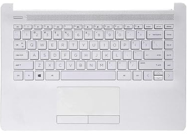 Table-King Clavier de rechange sans rétroéclairage avec distribution américaine pour HP Pavilion 14-CM 14-CK 14-CS TPN-I131 246 G7avec surface blanche mate couvercle C, avec pavé tactile L23241-001