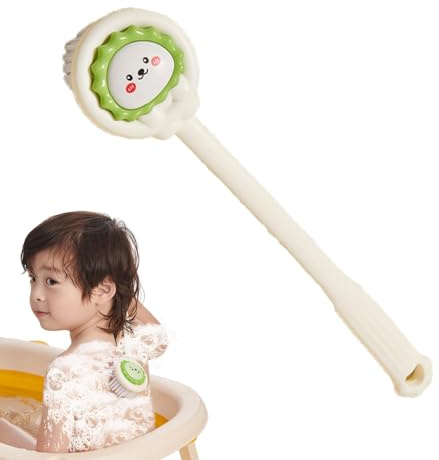 Brosse de bain à long manche pour la douche, brosse de bain pour homme, femme, enfant, brosse de douche extra longue avec prise en main confortable pour le dos, le corps et les pieds, poils doux pour