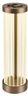 SLV QUIMERA KUPFER- Nachttischlampe aus Glas, Tischlampe Rund, Moderne Tischlampe, Lampe mit Warmweißem Licht, Tischleuchte mit effizienter LED Technik, Vintage Deko Wohnzimmer