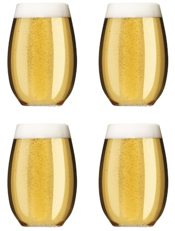 AIOS Schooner Beer Glasses Made from Unbreakable Tritan BPA Free Plastic 545ml (4)