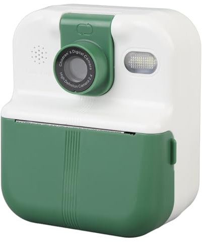 Kids Camera Instant Print, 48MP Photo 1080P Video Kids Digital Camera Toys 180 Degree Rotating Lens Digital Video Cameras Selfie Instant Cameras for Toddler Girls Boys (Light