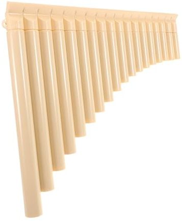 ABS Kunststoff Panflöte mit 18 Pfeifen für Anfänger | Schulmusikinstrument, Flöte Musikinstrument, Traditionelles Instrument zum Erlernen und Üben