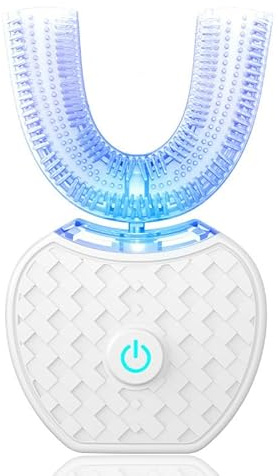 luxxiv HappySmile | Schnelle und einfache Zahnbürste in unter 30 Sekunden! Automatische 360° Zahnbürste mit Timer, Ultraschall-Zahnaufhellungsbürste für Erwachsene