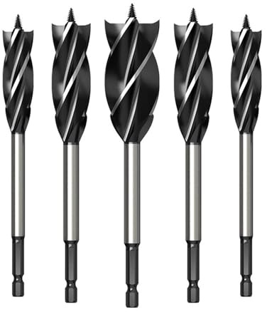 Four-blade Twist Drill 10-25, Woodworking Four-slot, Door Lock Hole Opener, Hexagonal Shank Reamer, Extension Adapter(20mm*165mm)