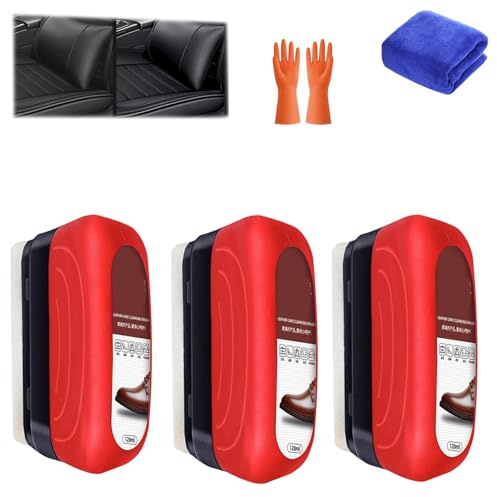 2026 Brosse de soin multi-usages pour cuir 120 ml - Brosse pour cuir - Répare efficacement les rayures dans le cuir, l'entretien et le polissage des produits en cuir comme les chaussures, les poches