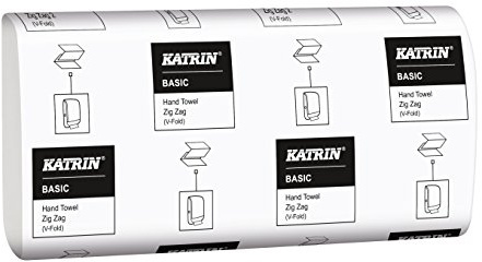 Katrin 100669 Basic Qualität Interleaved Zig Zag Handtücher, 1-lagig, natur (5000 Stück)